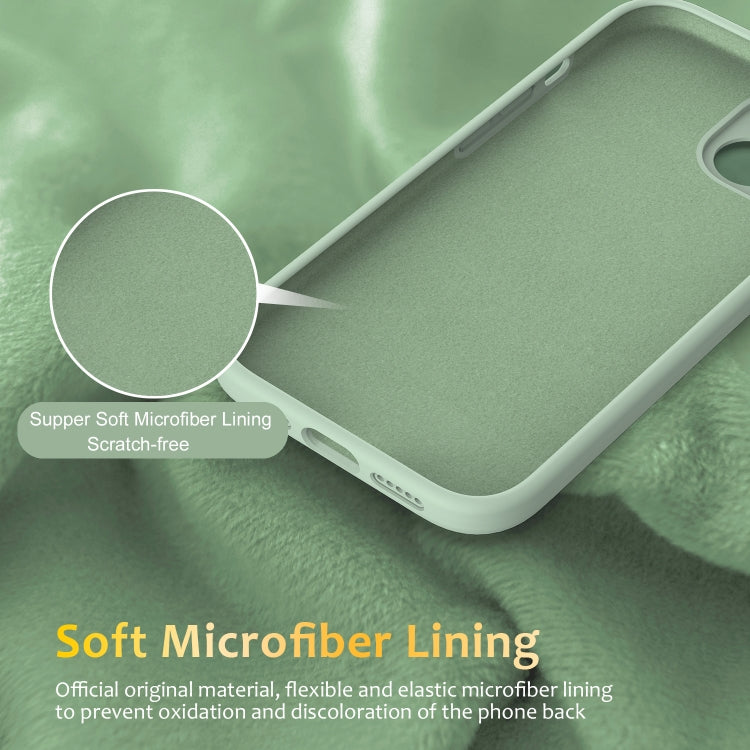 For iPhone 14 Liquid Silicone MagSafe Phone Case with Rotating Holder