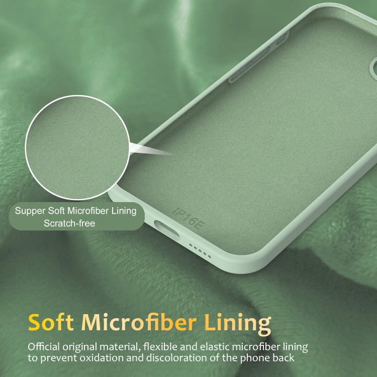 For iPhone 17e / 16e Liquid Silicone MagSafe Phone Case with Rotating Holder