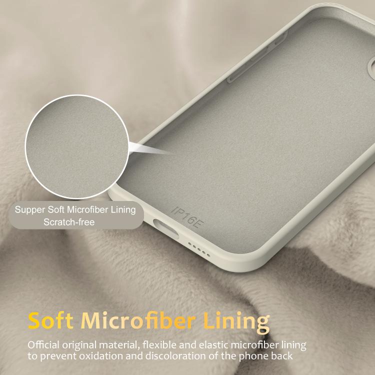 For iPhone 17e / 16e Liquid Silicone MagSafe Phone Case with Rotating Holder