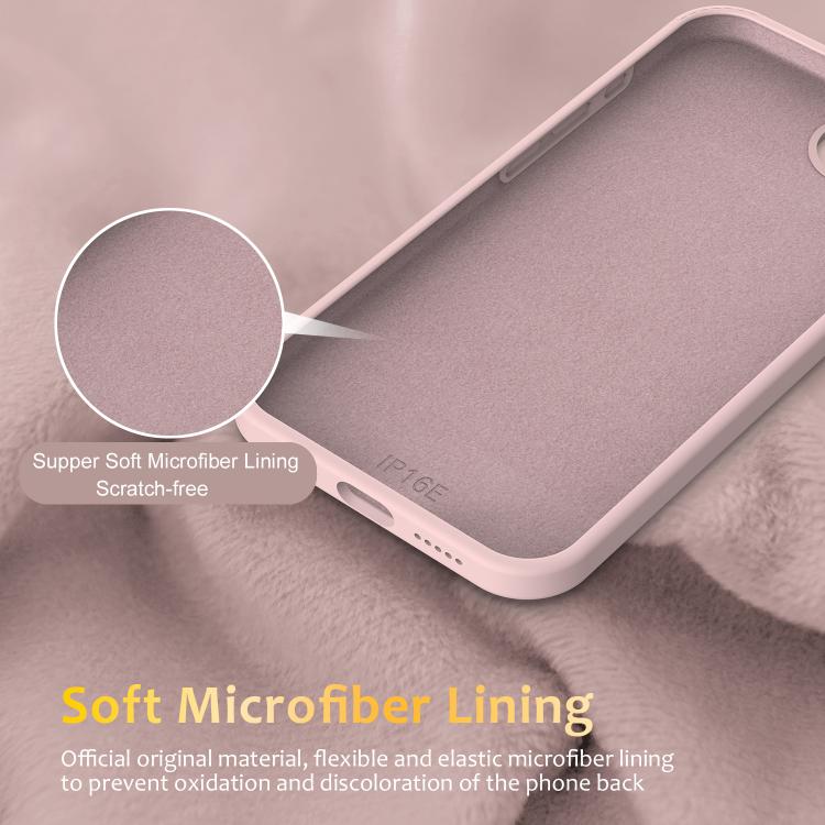 For iPhone 17e / 16e Liquid Silicone MagSafe Phone Case with Rotating Holder