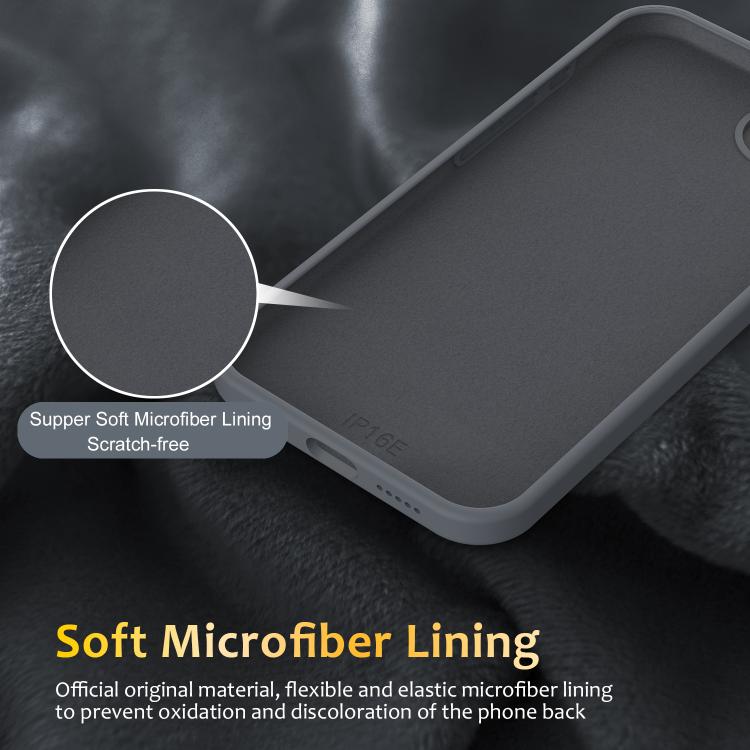 For iPhone 17e / 16e Liquid Silicone MagSafe Phone Case with Rotating Holder