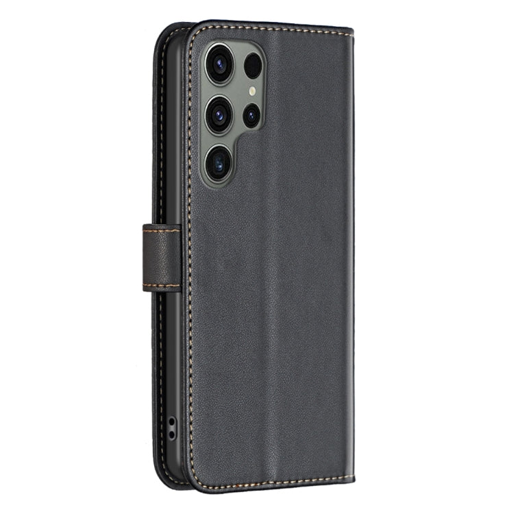 For Samsung Galaxy S25 Ultra 5G Magnetic Buckle Leather Phone Case