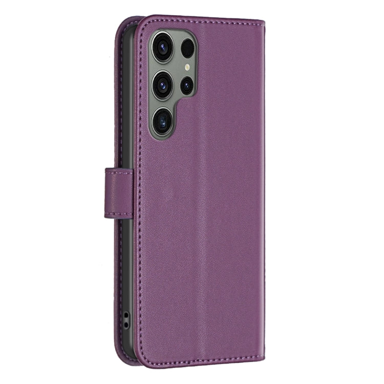For Samsung Galaxy S25 Ultra 5G Magnetic Buckle Leather Phone Case