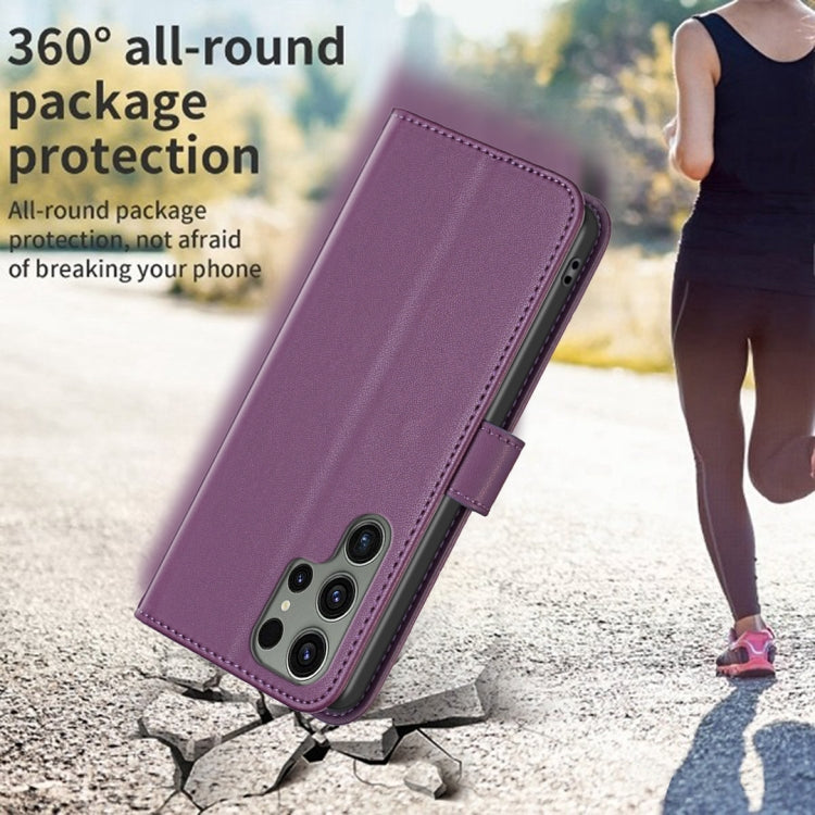 For Samsung Galaxy S25 Ultra 5G Magnetic Buckle Leather Phone Case