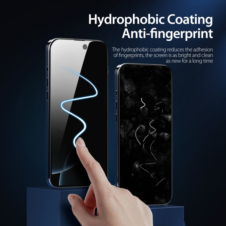 For iPhone 16 Pro Max 5pcs DUX DUCIS 0.33mm 9H High Aluminum Anti-spy HD Tempered Glass Film