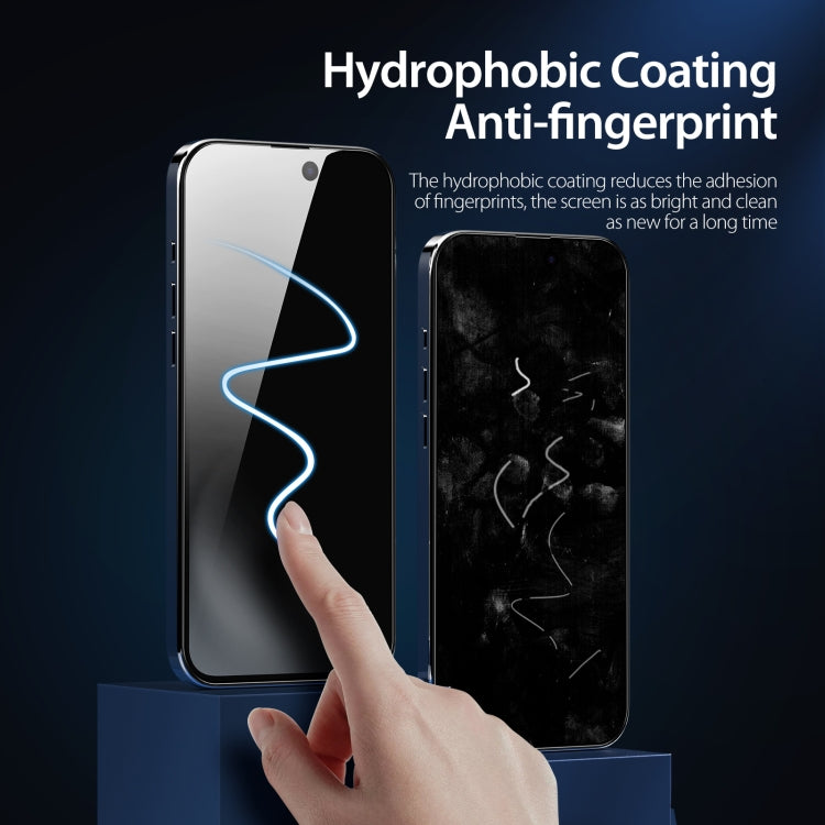 For iPhone 16 Plus 5pcs DUX DUCIS 0.33mm 9H High Aluminum Anti-spy HD Tempered Glass Film