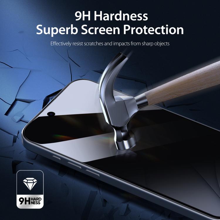 For iPhone 17e / 16e 5pcs DUX DUCIS 0.33mm 9H High Aluminum Anti-spy HD Tempered Glass Film