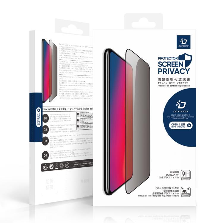 For iPhone 17e / 16e 5pcs DUX DUCIS 0.33mm 9H High Aluminum Anti-spy HD Tempered Glass Film