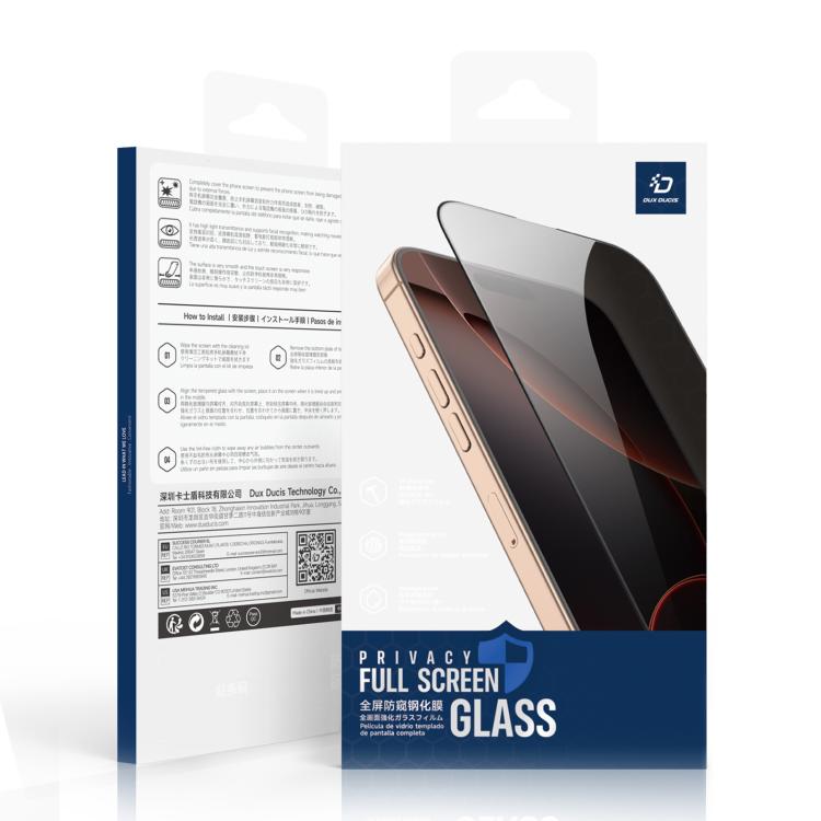 For iPhone 17 5pcs DUX DUCIS 0.33mm 9H High Aluminum Anti-spy HD Tempered Glass Film