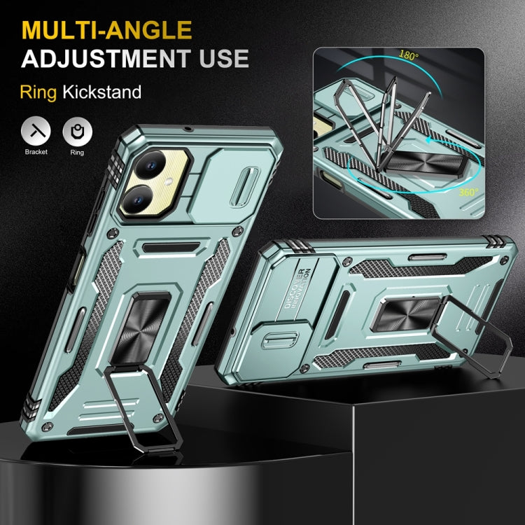 For Samsung Galaxy A06 4G Armor PC Hybrid TPU Camera Shield Phone Case