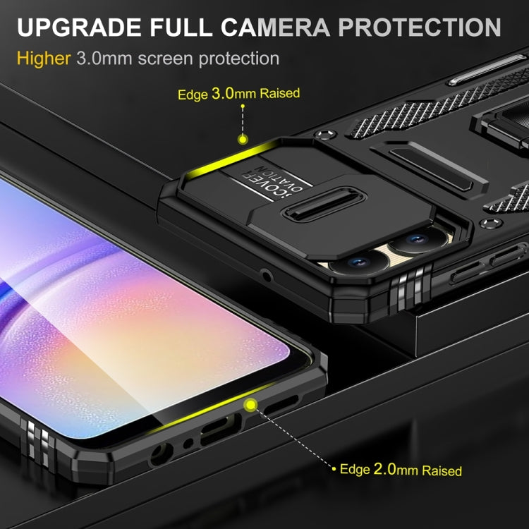 For Samsung Galaxy A06 4G Armor PC Hybrid TPU Camera Shield Phone Case
