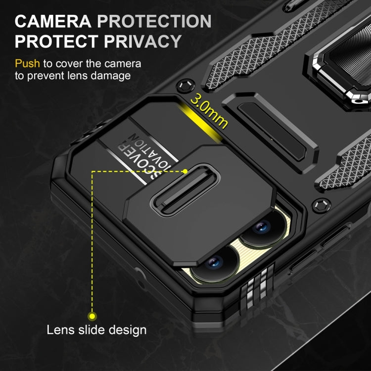 For Samsung Galaxy A06 4G Armor PC Hybrid TPU Camera Shield Phone Case