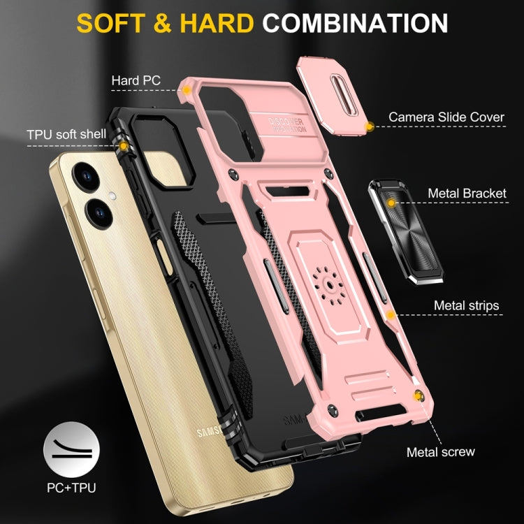 For Samsung Galaxy A06 4G Armor PC Hybrid TPU Camera Shield Phone Case