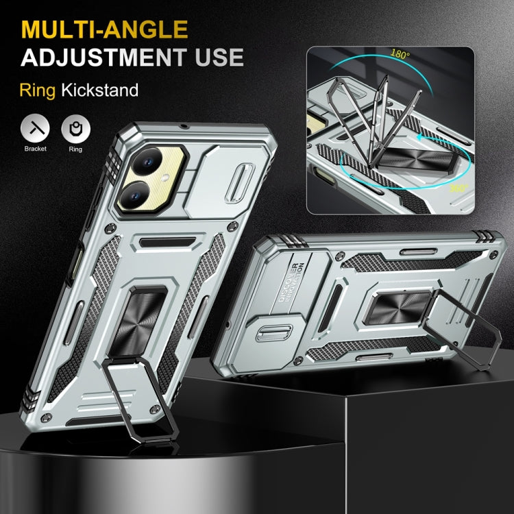 For Samsung Galaxy A06 4G Armor PC Hybrid TPU Camera Shield Phone Case