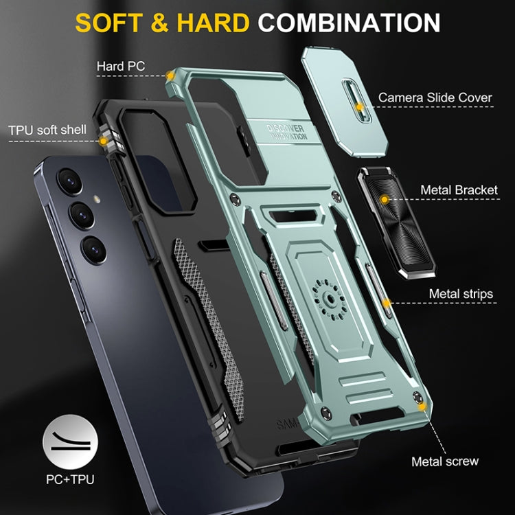 For Samsung Galaxy A16 4G / 5G Armor PC Hybrid TPU Camera Shield Phone Case