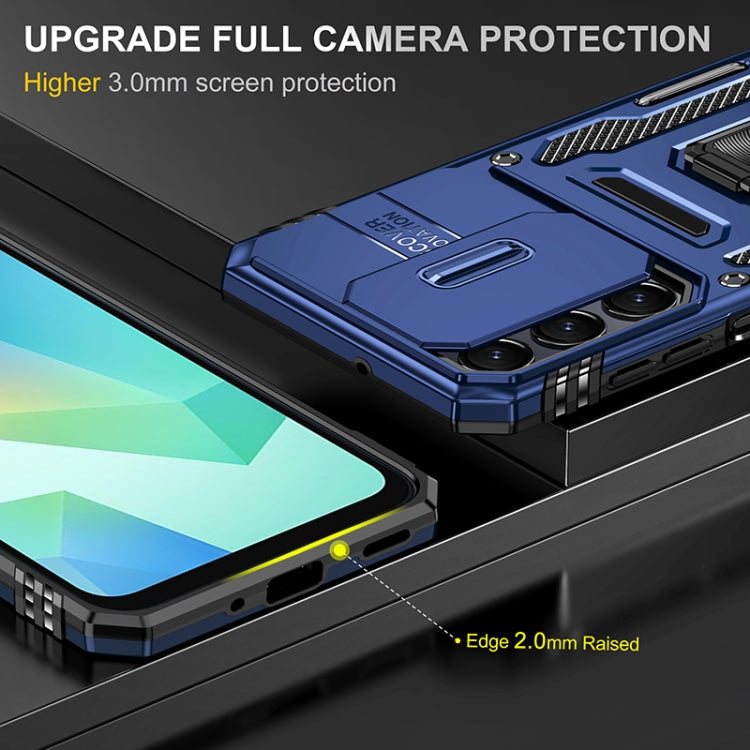 For Samsung Galaxy A16 4G / 5G Armor PC Hybrid TPU Camera Shield Phone Case