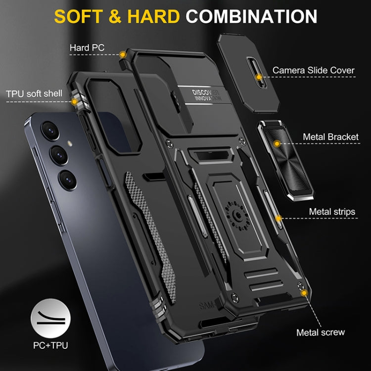 For Samsung Galaxy A16 4G / 5G Armor PC Hybrid TPU Camera Shield Phone Case