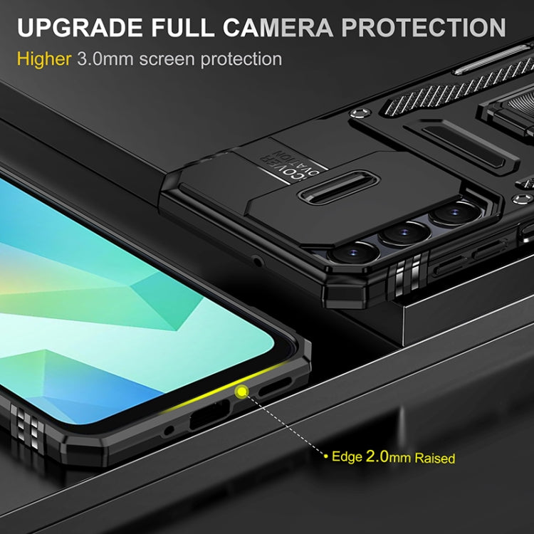 For Samsung Galaxy A16 4G / 5G Armor PC Hybrid TPU Camera Shield Phone Case