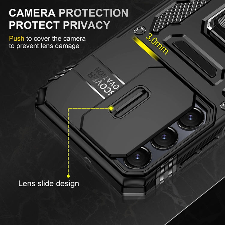 For Samsung Galaxy A16 4G / 5G Armor PC Hybrid TPU Camera Shield Phone Case