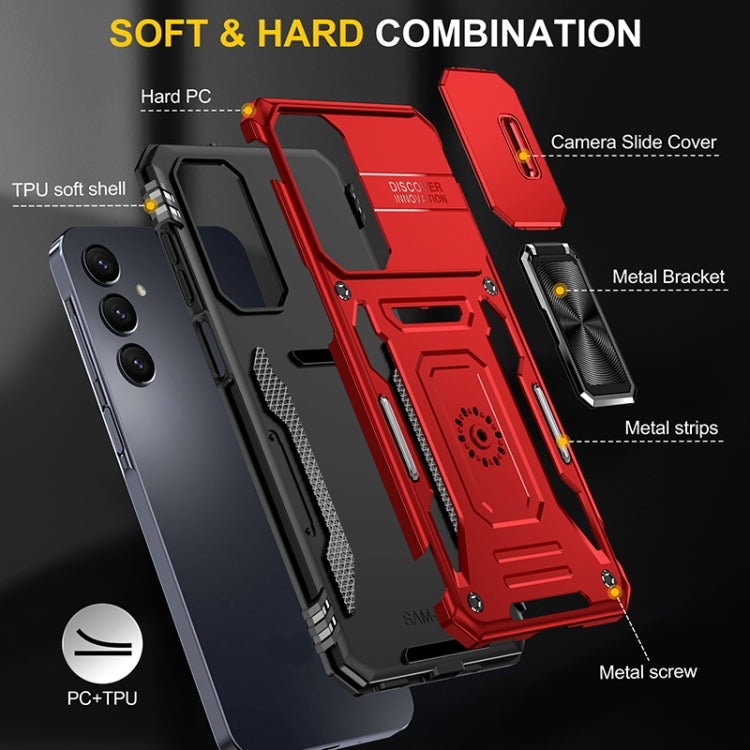 For Samsung Galaxy A16 4G / 5G Armor PC Hybrid TPU Camera Shield Phone Case