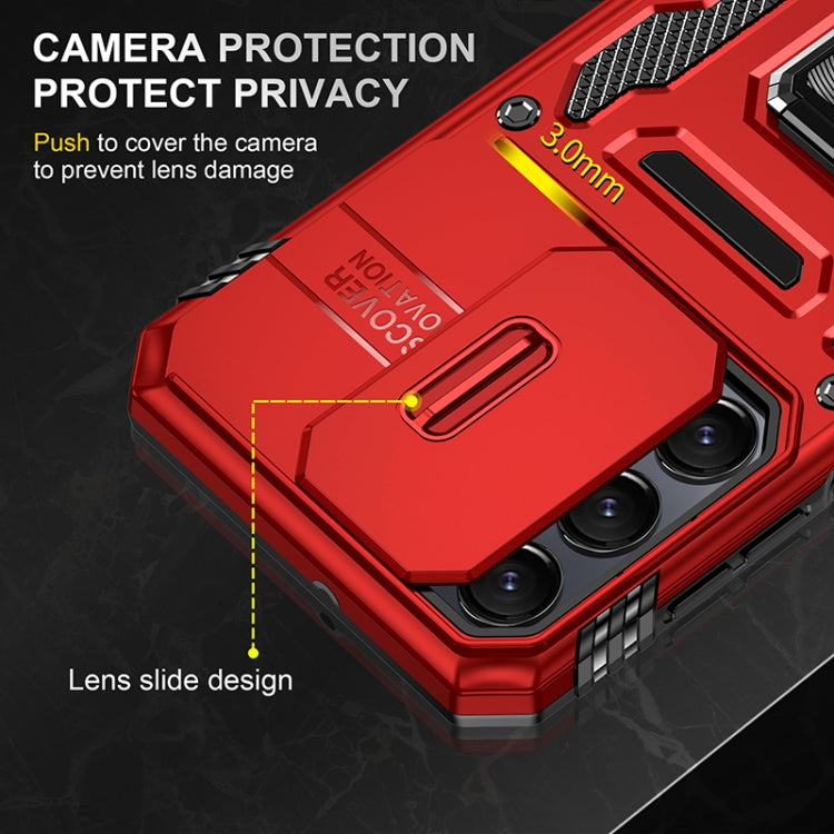 For Samsung Galaxy A16 4G / 5G Armor PC Hybrid TPU Camera Shield Phone Case