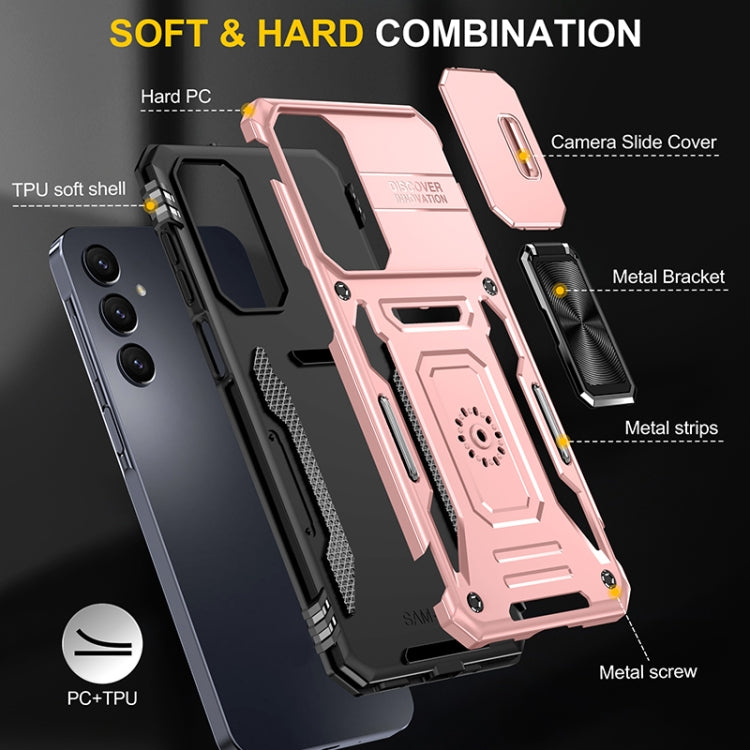 For Samsung Galaxy A16 4G / 5G Armor PC Hybrid TPU Camera Shield Phone Case