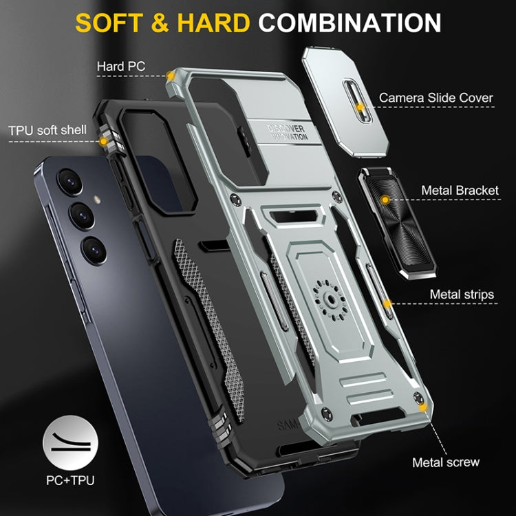 For Samsung Galaxy A16 4G / 5G Armor PC Hybrid TPU Camera Shield Phone Case