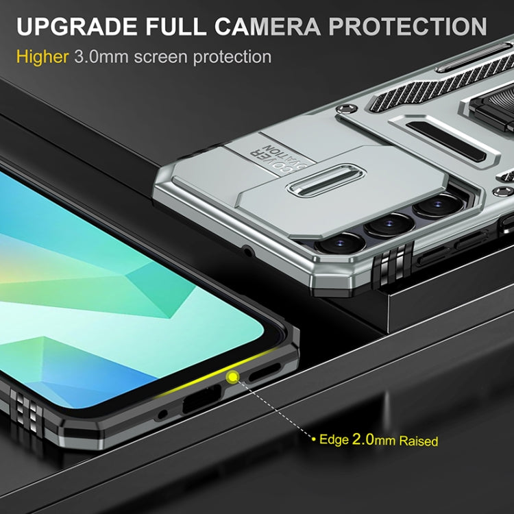 For Samsung Galaxy A16 4G / 5G Armor PC Hybrid TPU Camera Shield Phone Case