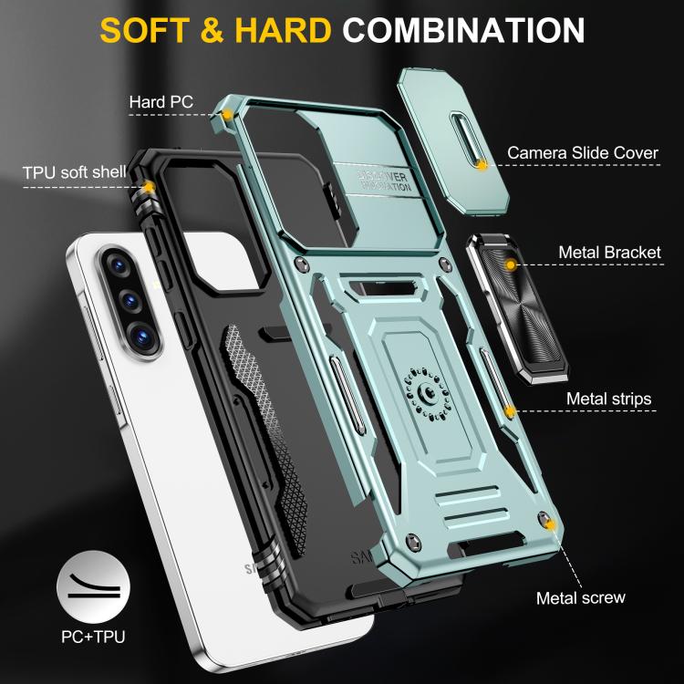 For Samsung Galaxy A36 / A56 / A37 5G Armor PC Hybrid TPU Camera Shield Phone Case