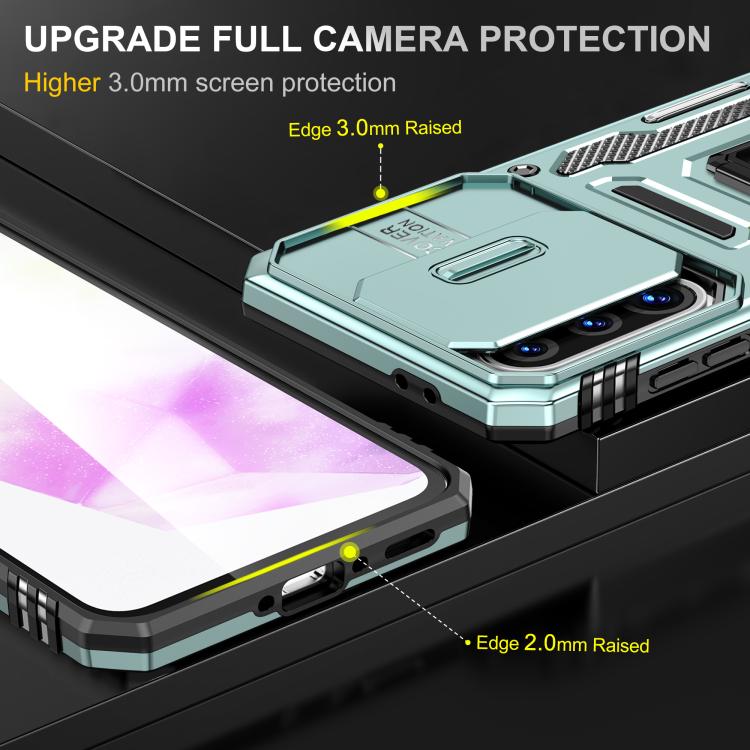 For Samsung Galaxy A36 / A56 / A37 5G Armor PC Hybrid TPU Camera Shield Phone Case