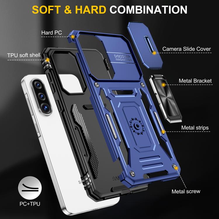 For Samsung Galaxy A36 / A56 / A37 5G Armor PC Hybrid TPU Camera Shield Phone Case