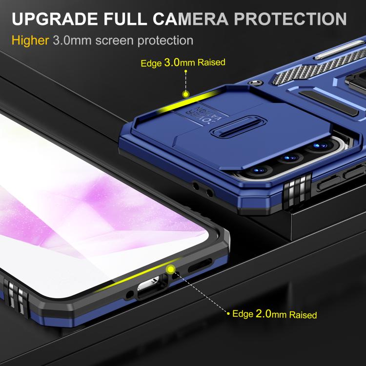 For Samsung Galaxy A36 / A56 / A37 5G Armor PC Hybrid TPU Camera Shield Phone Case