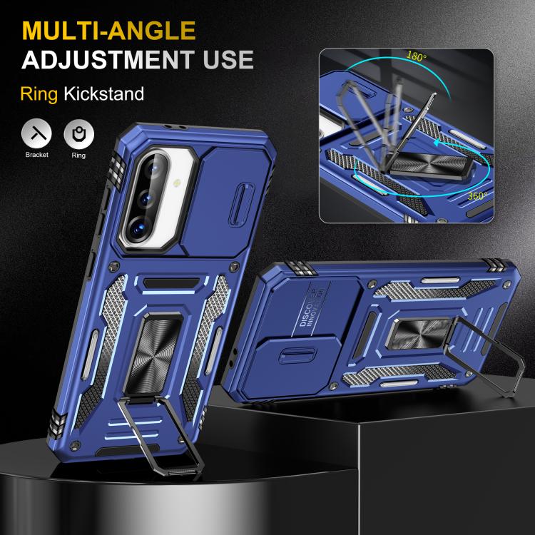 For Samsung Galaxy A36 / A56 / A37 5G Armor PC Hybrid TPU Camera Shield Phone Case