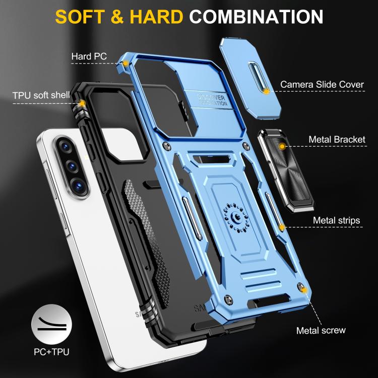 For Samsung Galaxy A36 / A56 / A37 5G Armor PC Hybrid TPU Camera Shield Phone Case