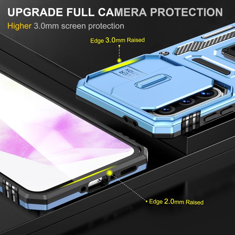 For Samsung Galaxy A36 / A56 / A37 5G Armor PC Hybrid TPU Camera Shield Phone Case