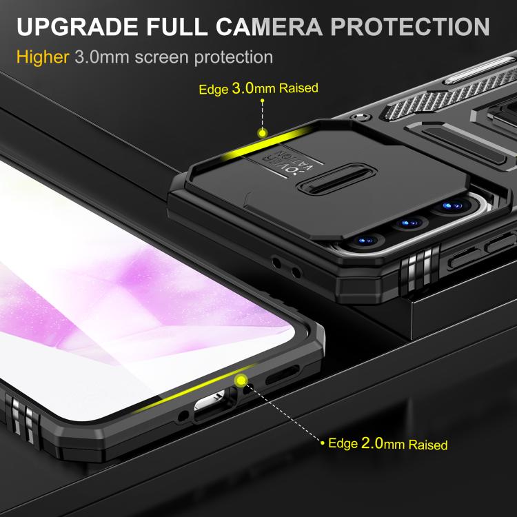 For Samsung Galaxy A36 / A56 / A37 5G Armor PC Hybrid TPU Camera Shield Phone Case