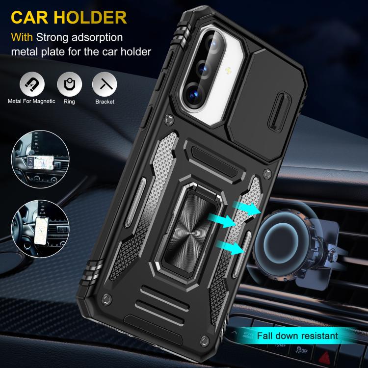 For Samsung Galaxy A36 / A56 / A37 5G Armor PC Hybrid TPU Camera Shield Phone Case