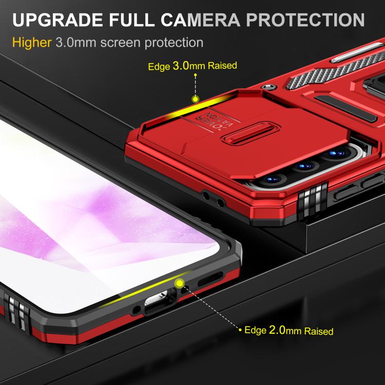 For Samsung Galaxy A36 / A56 / A37 5G Armor PC Hybrid TPU Camera Shield Phone Case