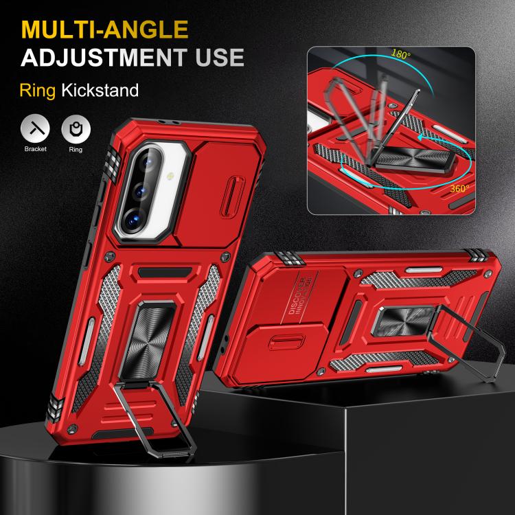 For Samsung Galaxy A36 / A56 / A37 5G Armor PC Hybrid TPU Camera Shield Phone Case
