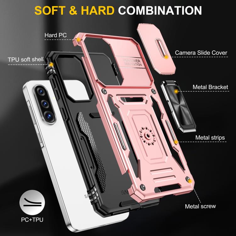 For Samsung Galaxy A36 / A56 / A37 5G Armor PC Hybrid TPU Camera Shield Phone Case