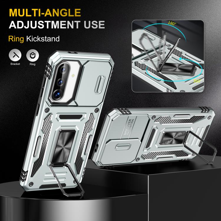 For Samsung Galaxy A36 / A56 / A37 5G Armor PC Hybrid TPU Camera Shield Phone Case