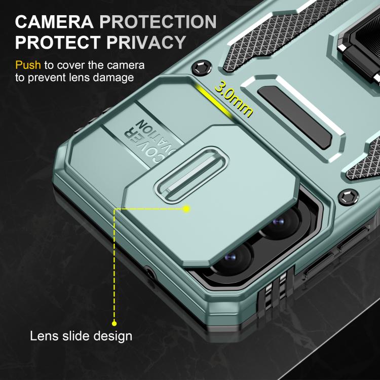 For Samsung Galaxy A07 4G Armor PC Hybrid TPU Camera Shield Phone Case