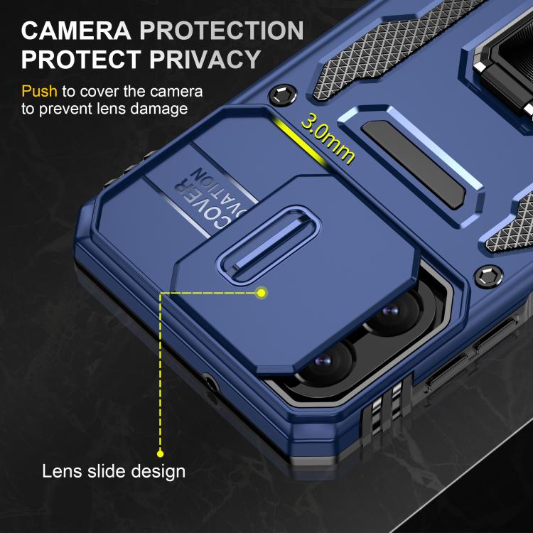 For Samsung Galaxy A07 4G Armor PC Hybrid TPU Camera Shield Phone Case