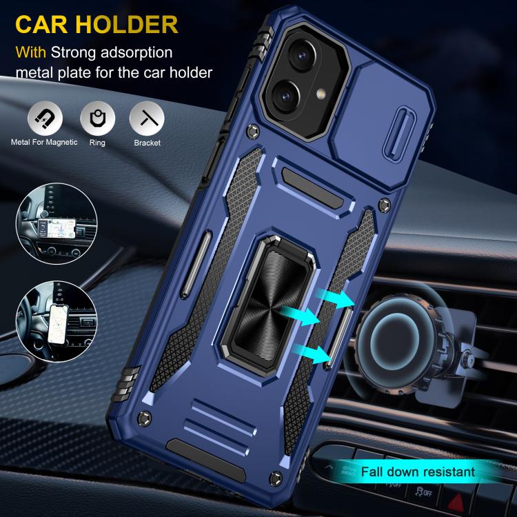 For Samsung Galaxy A07 4G Armor PC Hybrid TPU Camera Shield Phone Case