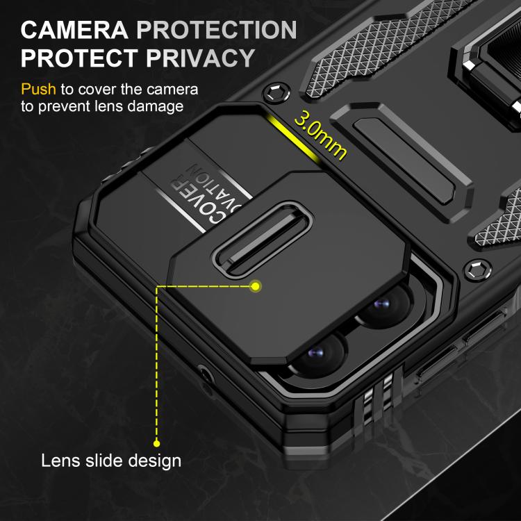 For Samsung Galaxy A07 4G Armor PC Hybrid TPU Camera Shield Phone Case