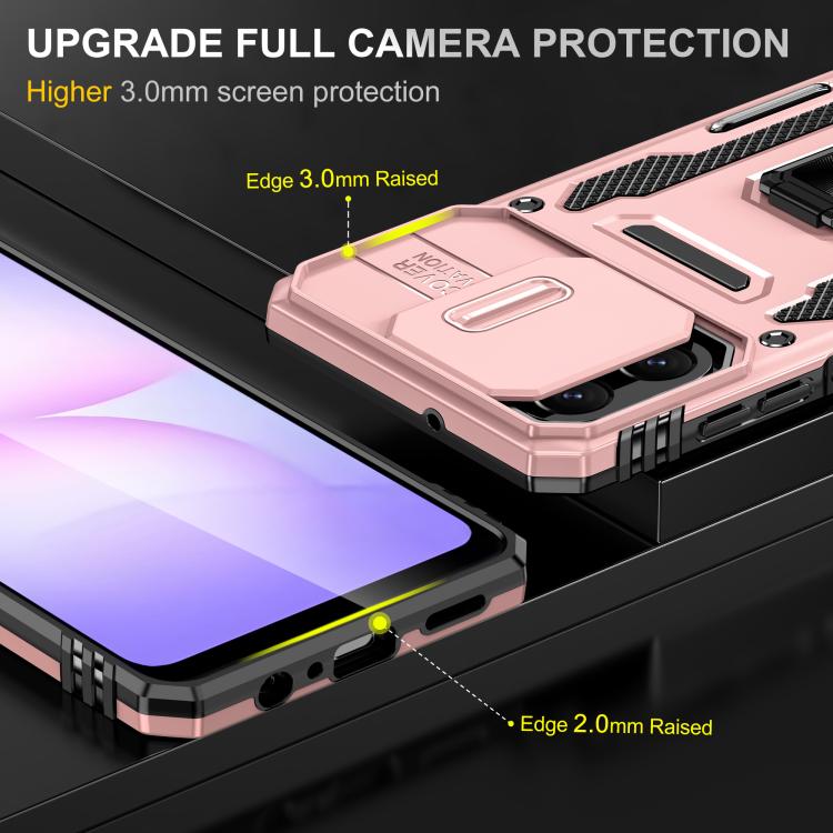 For Samsung Galaxy A07 4G Armor PC Hybrid TPU Camera Shield Phone Case