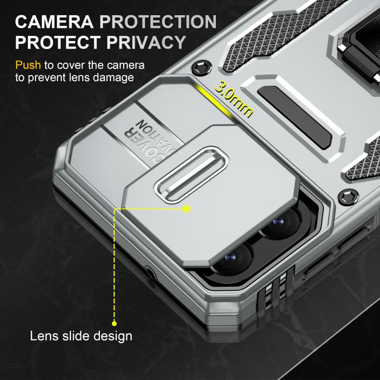 For Samsung Galaxy A07 4G Armor PC Hybrid TPU Camera Shield Phone Case
