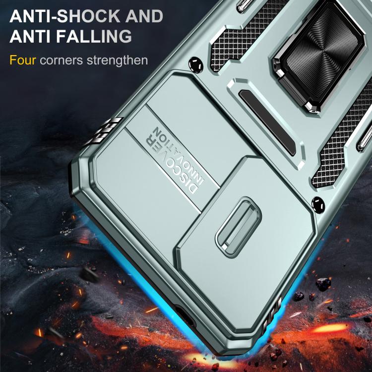 For Galaxy A57 5G Armor PC Hybrid TPU Camera Shield Phone Case