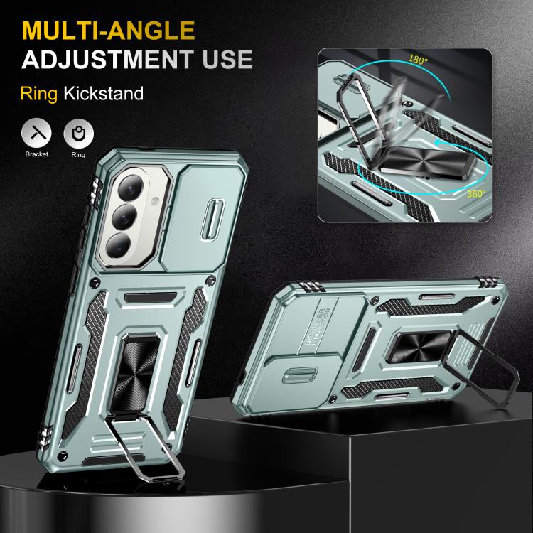 For Galaxy A57 5G Armor PC Hybrid TPU Camera Shield Phone Case