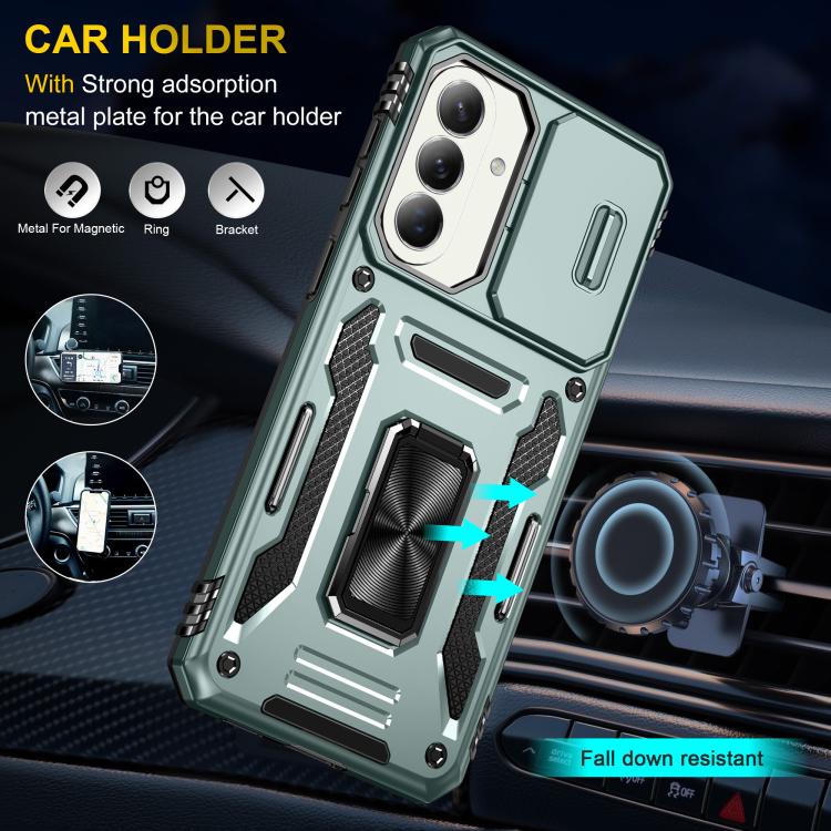 For Galaxy A57 5G Armor PC Hybrid TPU Camera Shield Phone Case
